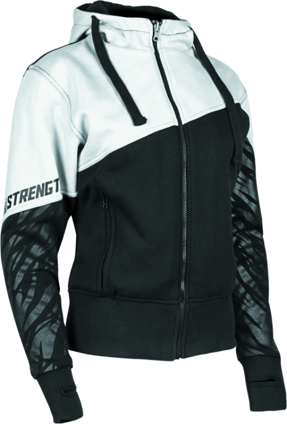 Speed and Strength 884459 Cat Outa Hell Hoody White/Black Womens - Large