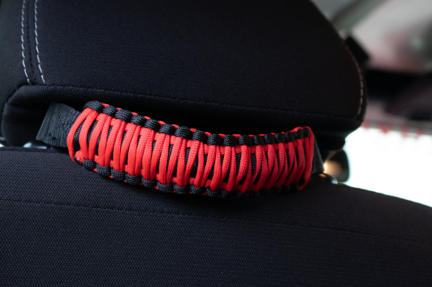 Fishbone Offroad FB55282 Red Paracord Grab Handles for Head Rest FB55282