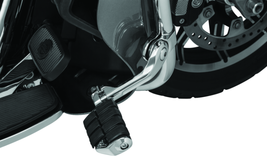 Kuryakyn 4529 Tour-Tech Cruise 6in Mount Arm With Dually ISO Pegs 1-1/4in Clamp Chrome