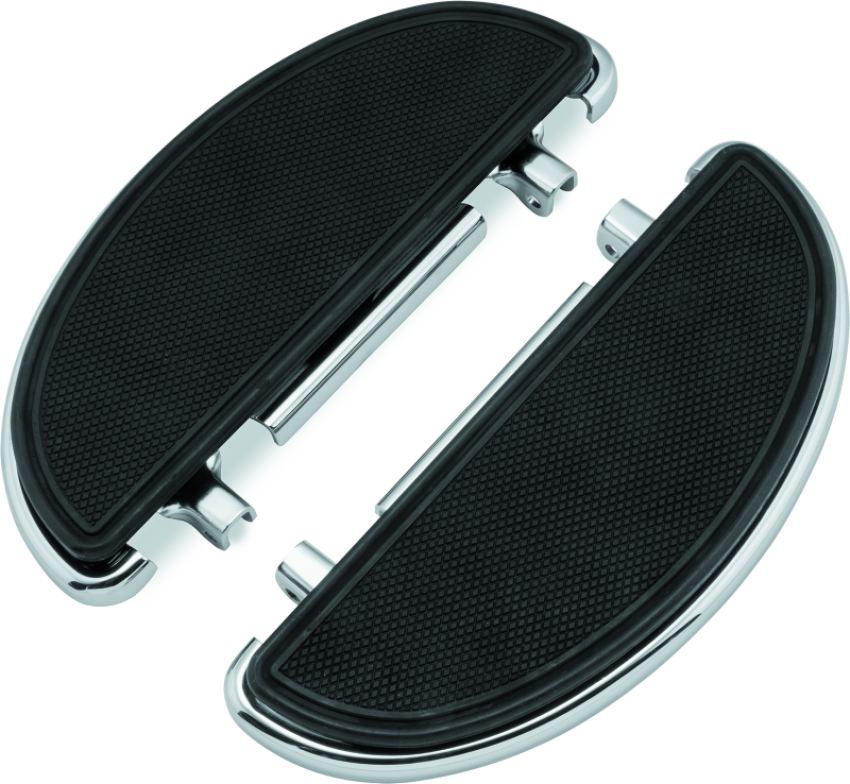 Bikers Choice 480624 82-20 FLH FLT 86-17 FLST Chrome Half-Moon Floorboard Kit