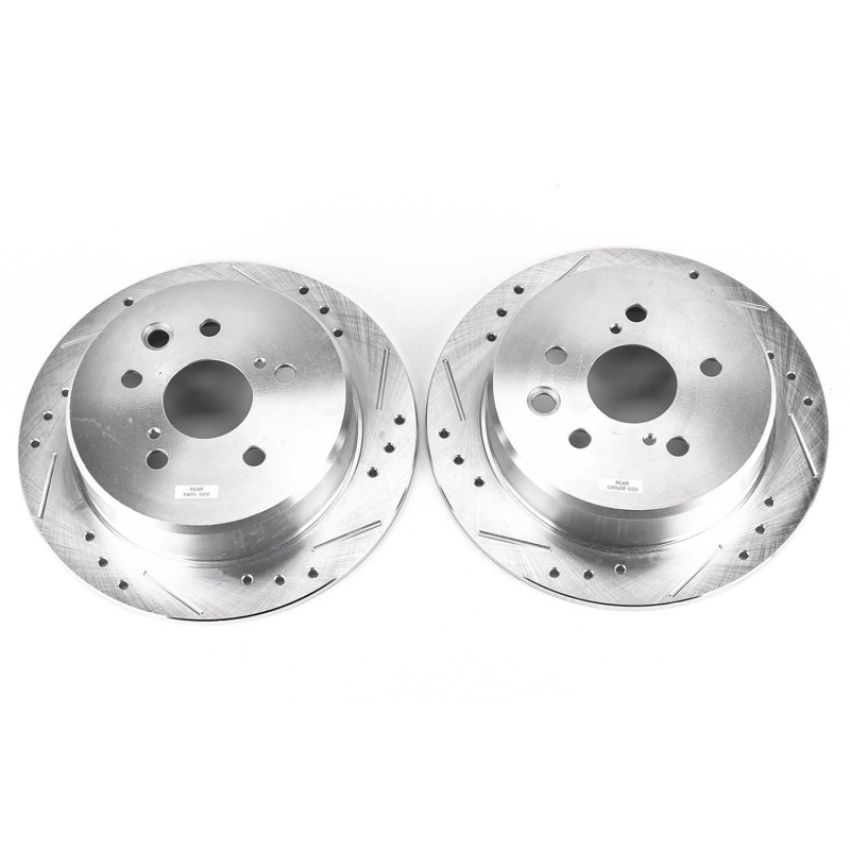 PowerStop JBR1151XPR PowerStop Evolution Performance Drilled, Slotted & Plated Brake Rotor Pair