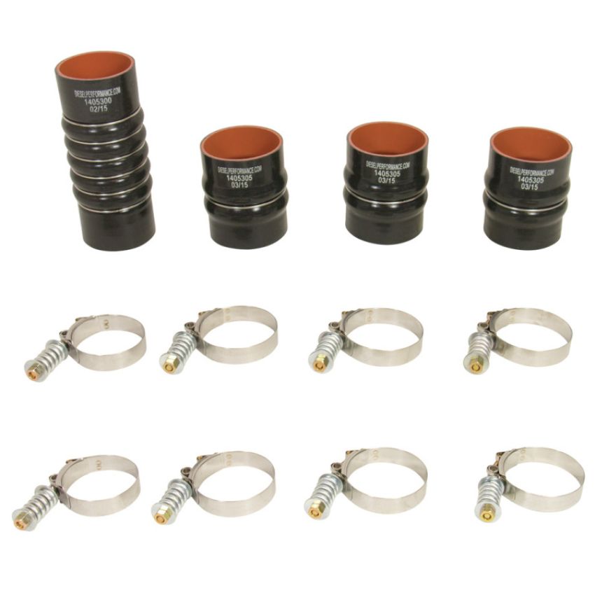 BD Diesel 1045215 Intercooler Hose/Clamp Kit - Dodge 2003-2007 5.9L