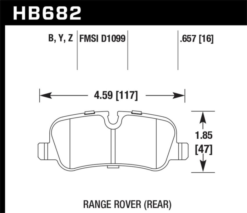 Hawk Performance HB682Y.657 LTS Disc Brake Pad