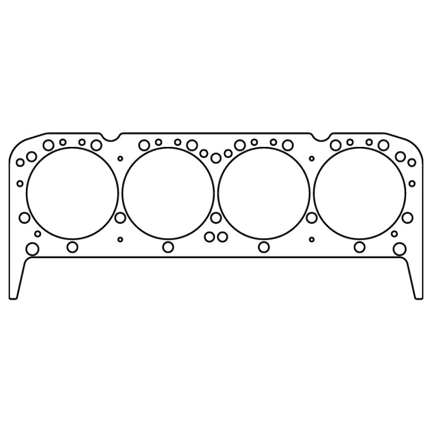 Cometic GM SB 18/23 Deg 4.200in Bore 0.043in Copper Head Gasket (No Steam Holes)