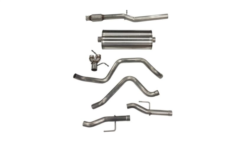 CORSA Performance 21043 Corsa 2019-24  Silverado/Sierra 5.3L V8 3in Dual Rear Exit 157in Wheelbase Catback - Sport (NoTips)
