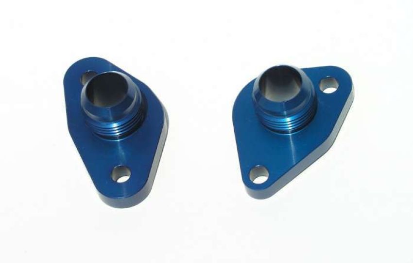 MEZIERE MEZWP8312ANB SBF #12 Water Pump Port Adapters - Blue (2pk)