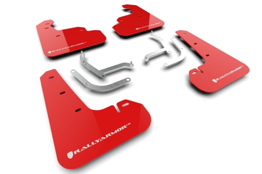 Rally Armor MF105-UR-RD-WH Red Mud Flap/White Logo