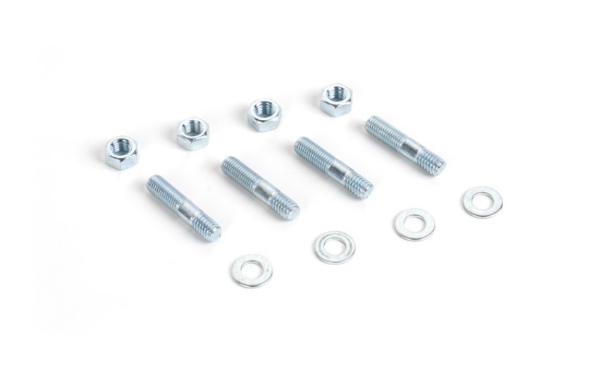 Cometic Gasket CF1000 Cometic Carburetor Studs 1 1/2in Zinc Plated - Set of 4 With Washers and Nuts