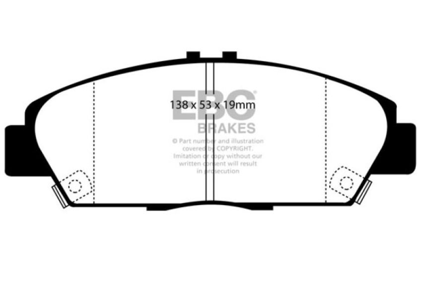 EBC Brakes DP2975 Greenstuff 2000 Series Sport Brake Pads