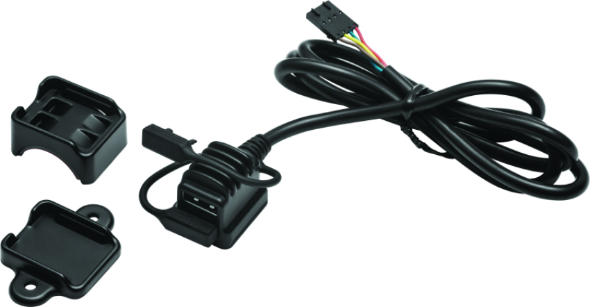 Kuryakyn 1703 USB Power Port Universal Charger Satin Black