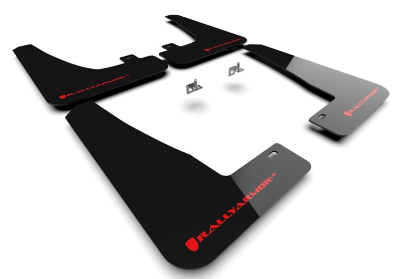 Rally Armor MF102-UR-BLK/RD Black Mud Flap/Red Logo