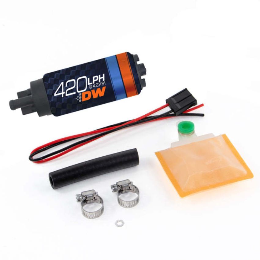 DeatschWerks 9-421-1000 DW420 Series 420lph In-Tank Fuel Pump w/ Universal Install Kit