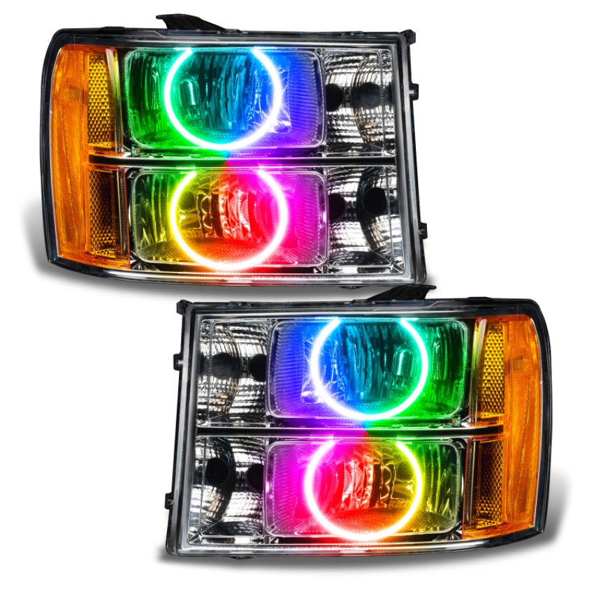 Oracle Lighting 8165-334 SMD Pre-Assembled Headlights, Round Ring Design, ColorSHIFT(tm) - No Controller