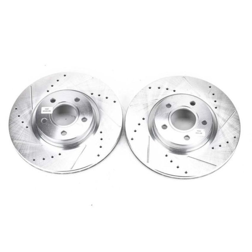 PowerStop EBR896XPR PowerStop Evolution Performance Drilled, Slotted & Plated Brake Rotor Pair