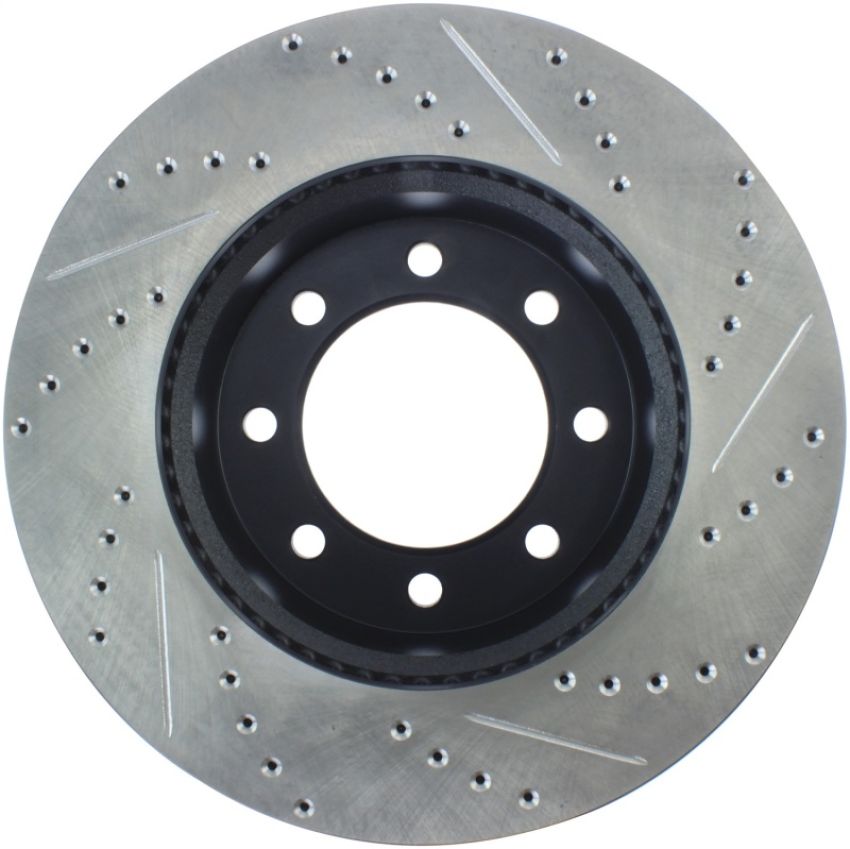 Stoptech 127.67072R Slotted & Drilled Sport Brake Rotor