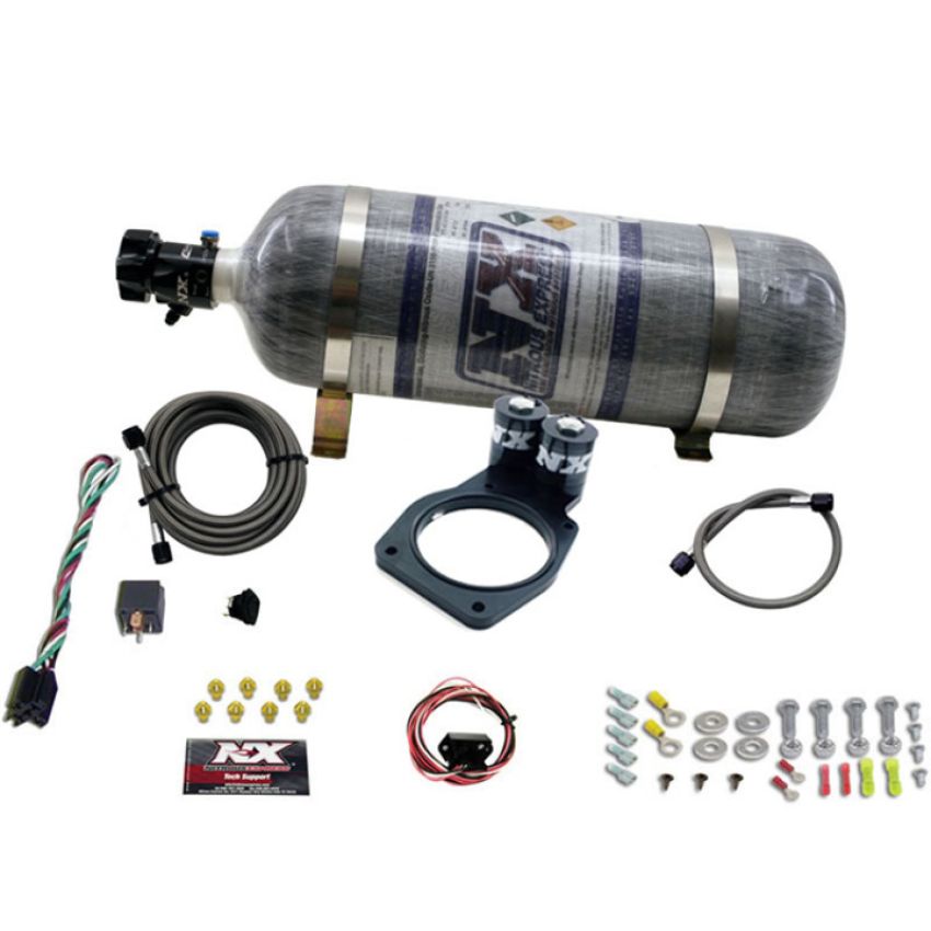 Nitrous Express 20931-12 5TH GEN CAMARO PLATE SYSTEM (50-150HP) 200HP-225HP JETTING AVAILABLE 12LB BOTTLE