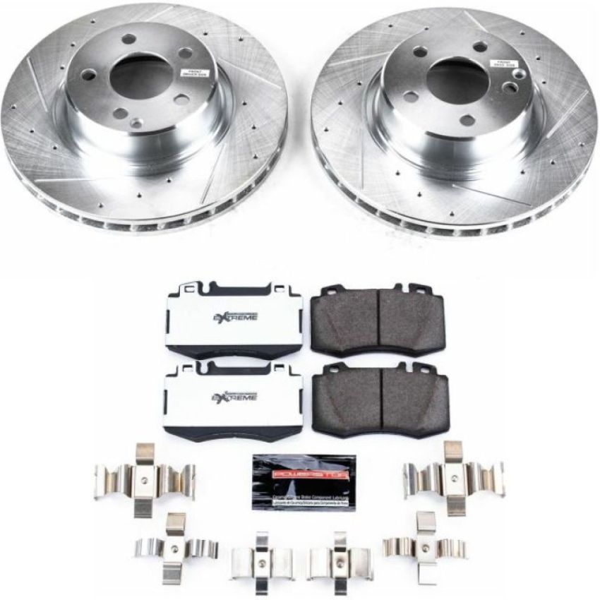 PowerStop K2932-26 Z26 Street Performance Ceramic Brake Pad and Drilled & Slotted Rotor Kit