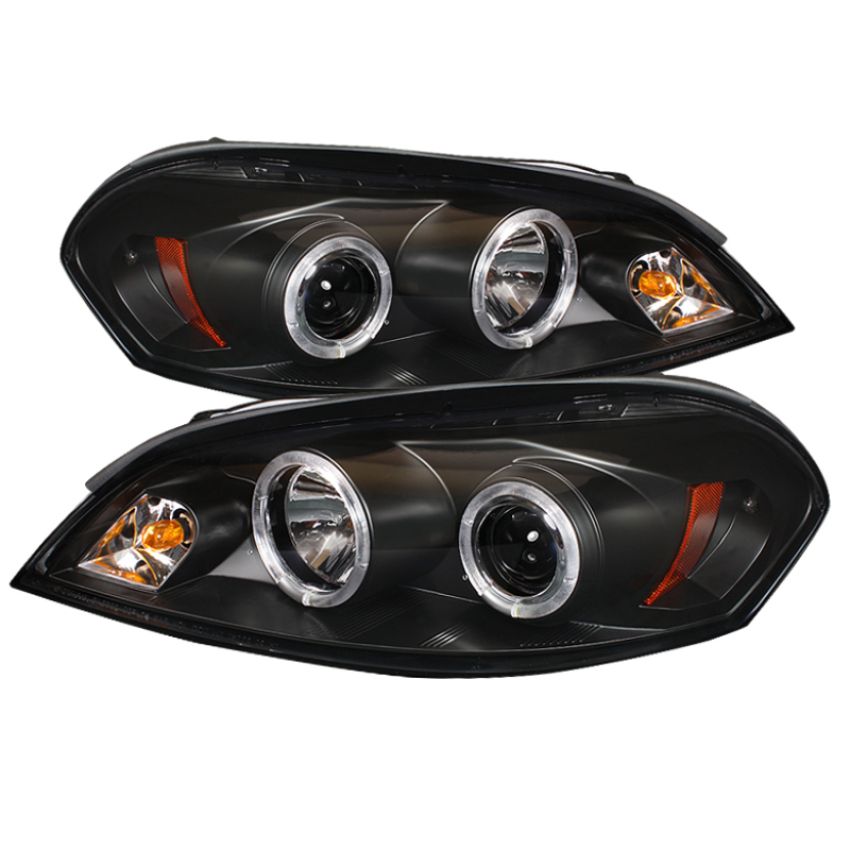 SPYDER 5031716 Projector Headlights - LED Halo - Black