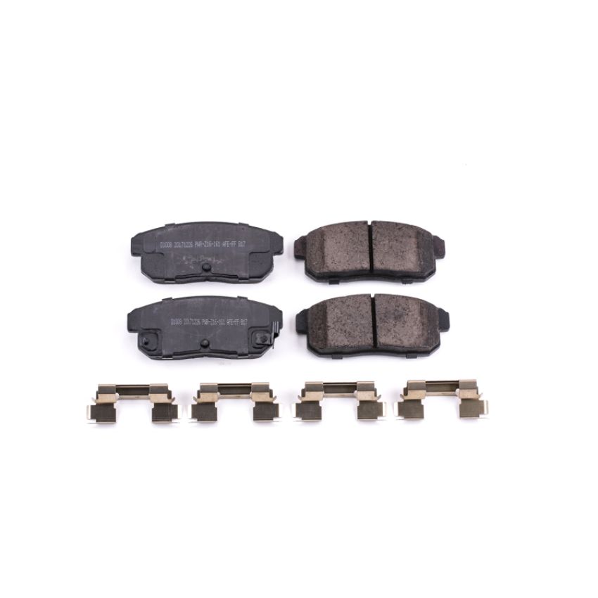 PowerStop 17-1008 PowerStop - Z17 Low-Dust Ceramic Brake Pads with Hardware