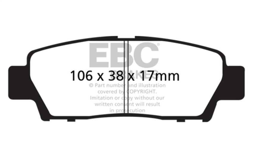 EBC Brakes DP31714C Redstuff Ceramic Low Dust Brake Pads