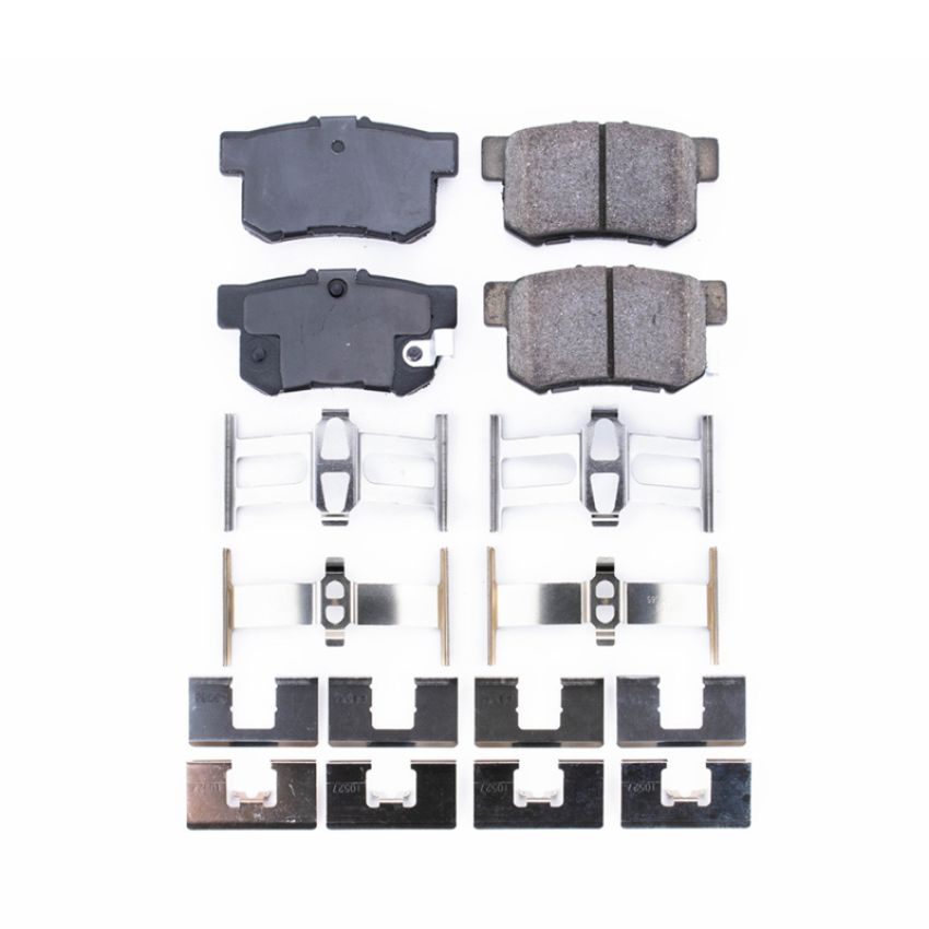 PowerStop 17-537 PowerStop - Z17 Low-Dust Ceramic Brake Pads with Hardware