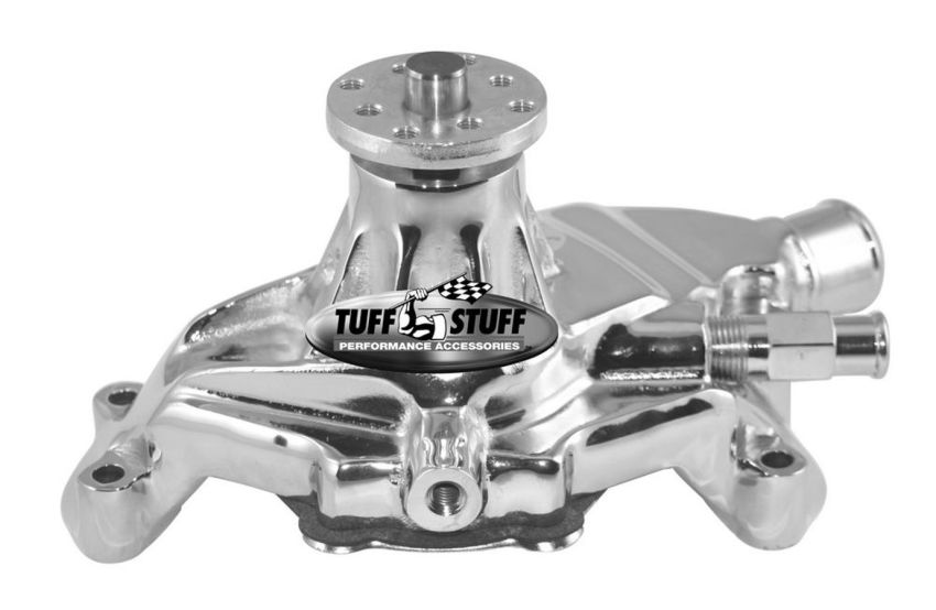 TUFF-STUFF TFS1635ND 84-91 SBC Corvette Water Pump Polished Aluminum