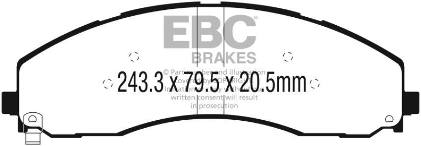 EBC Brakes UD2018 Ultimax OEM Replacement Brake Pads