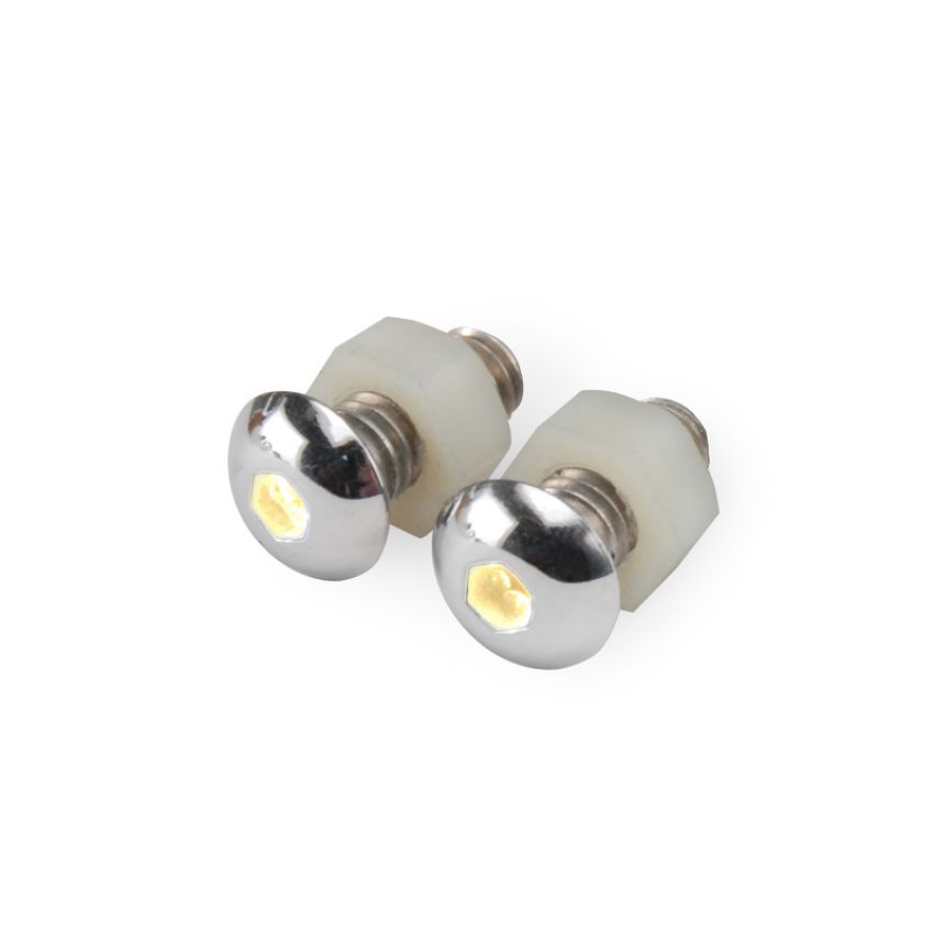 Design Engineering 30303 Lite'N Boltz White 2pk