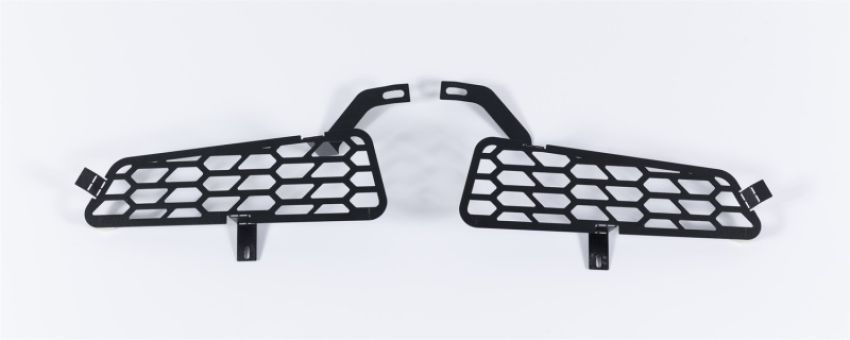 Putco 83168 18-20 Ford F-150 Raptor - Hex Shield - Black Powder Coated Bumper Grille Inserts