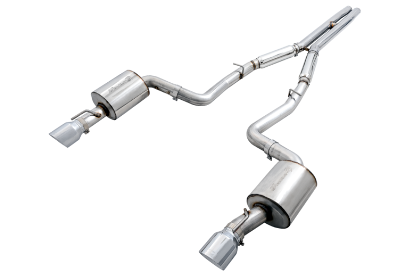 AWE Tuning 3020-32060 2017+ Dodge Charger 5.7L Touring Edition Exhaust - Non-Resonated - Chrome Silver Tips