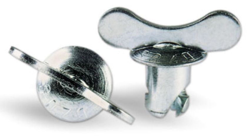 Moroso 71270 Quick Fastener - Butterfly Head - 7/16in x .450in - Steel - 10 Pack
