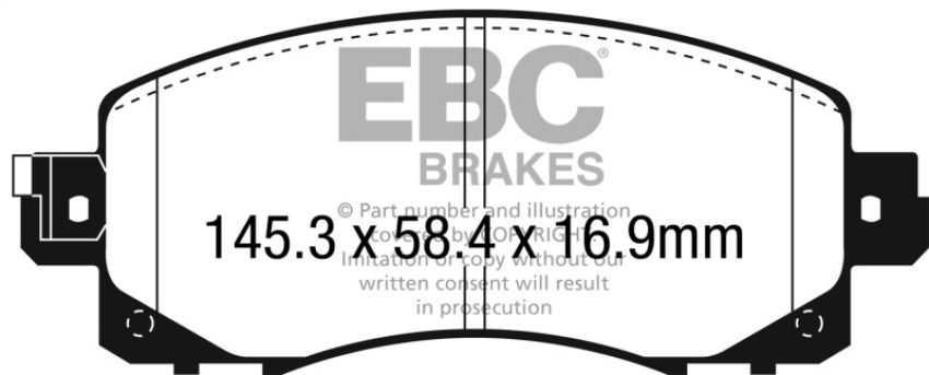 EBC Brakes DP32330C Redstuff Ceramic Low Dust Brake Pads