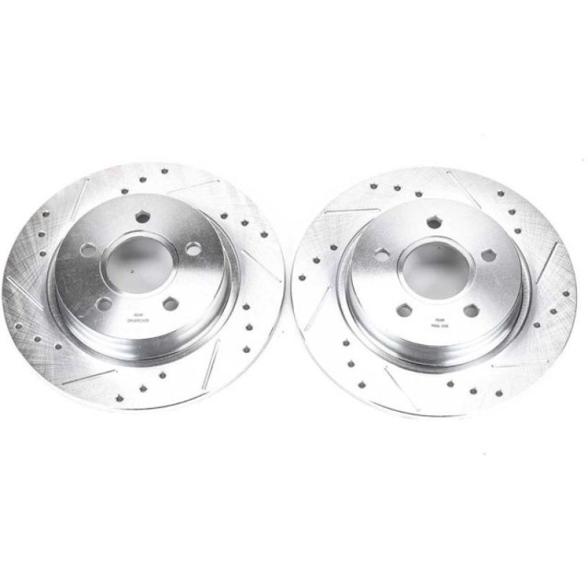 PowerStop EBR1066XPR PowerStop Evolution Performance Drilled, Slotted & Plated Brake Rotor Pair