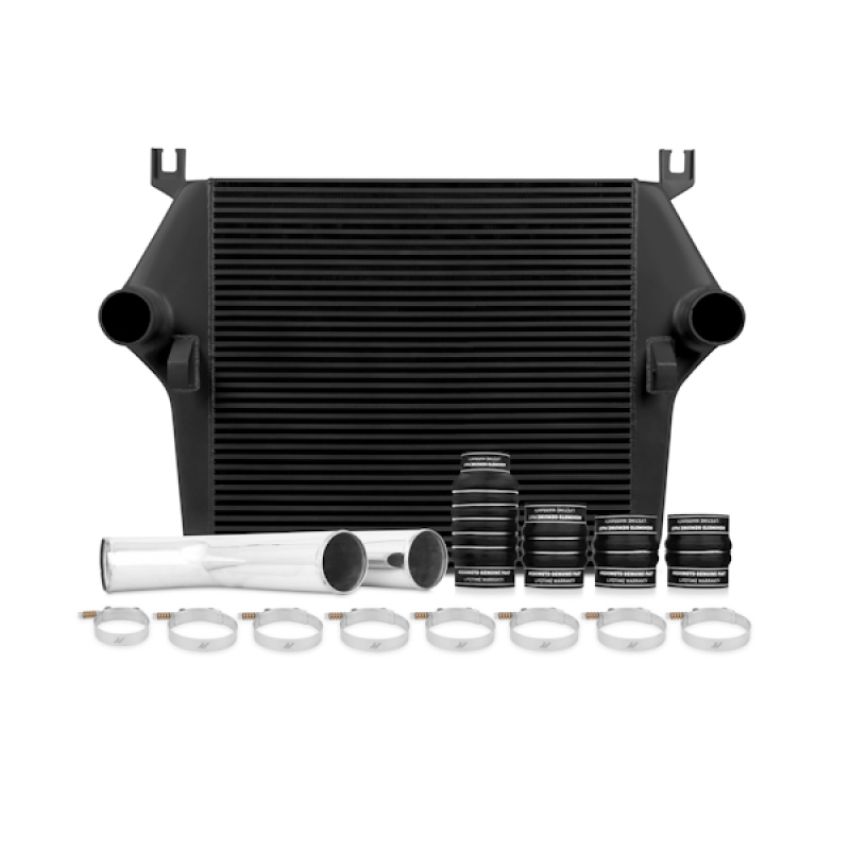Mishimoto MMINT-RAM-07KBK 07.5-09 Dodge 6.7L Cummins Intercooler Kit w/ Pipes (Black)