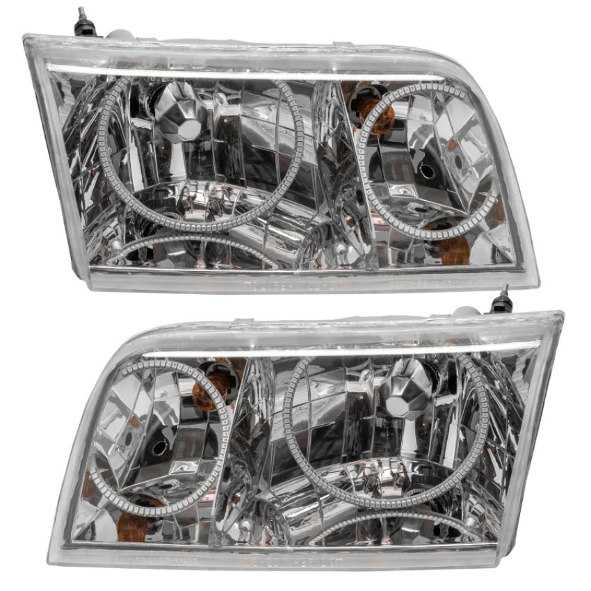 Oracle Lighting 7724-334 SMD Pre-Assembled Headlights, Chrome Bezel, Halogen, ColorSHIFT - No Controller
