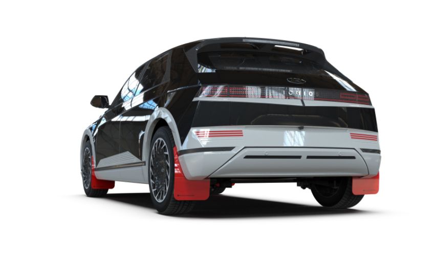 Rally Armor MF87-UR-RD-BLK Red Mud Flap/Black Logo