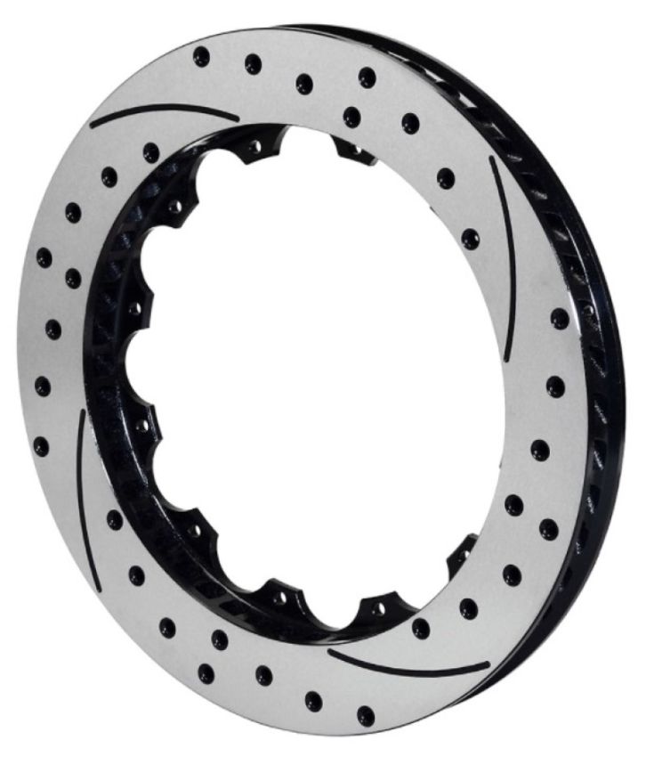 Wilwood 160-9762-BK Rotor-SV-SRP 72 Iron-RH-Drill-BLK 14.25 x 1.25 - 12 on 9.19in
