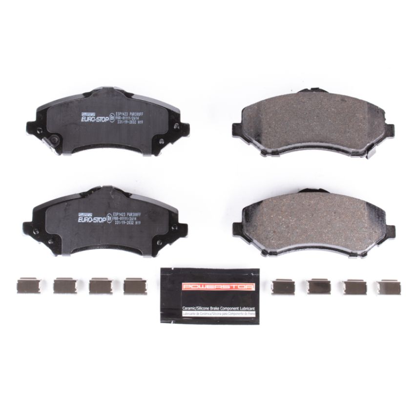 PowerStop ESP1423 EuroStop ECE-R90 Certified Brake Pad Set