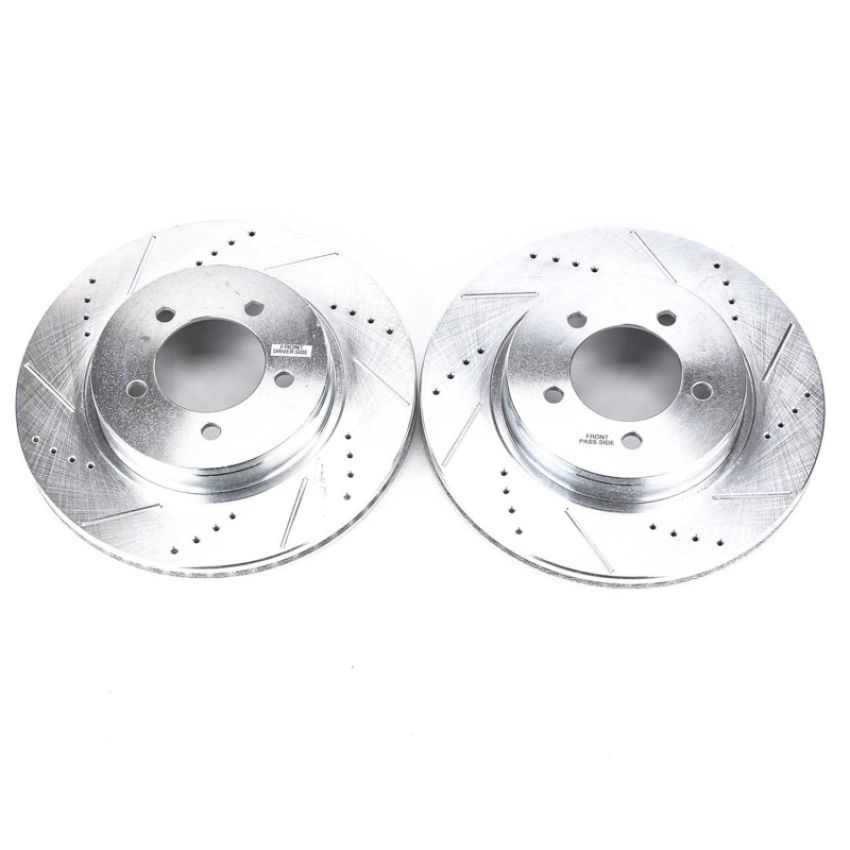 PowerStop AR8589XPR PowerStop Evolution Performance Drilled, Slotted & Plated Brake Rotor Pair