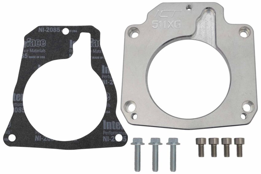 ICT BILLET ICT551511XG Throttle Body Adapter LS 3 4 Bolt to LS1 3 Bolt