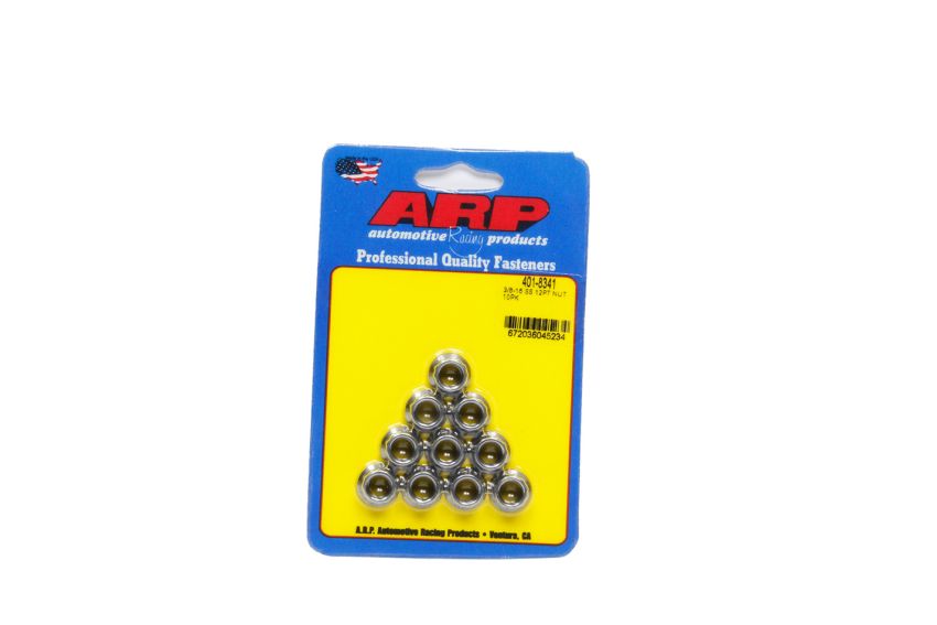 ARP ARP401-8341 3/8-16 SS 12pt Nut Kit 10pk