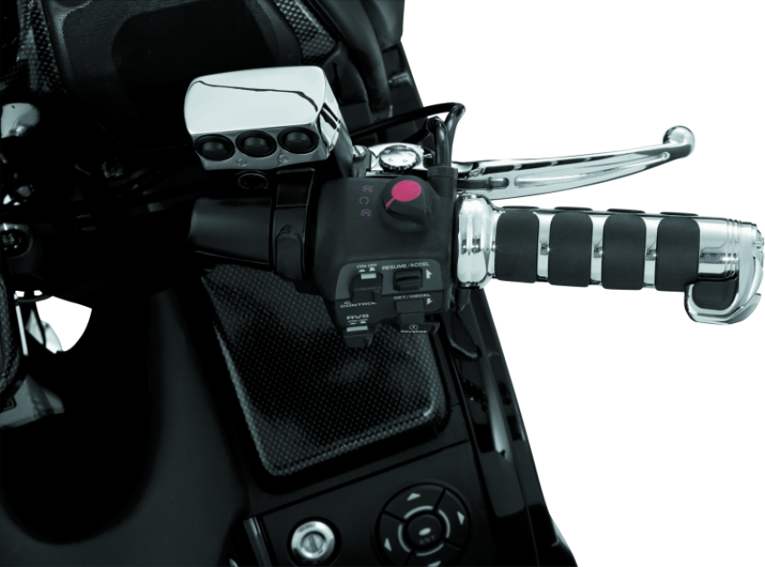 Kuryakyn 6183 ISO Grips For GL1800 With Heated Grips Chrome
