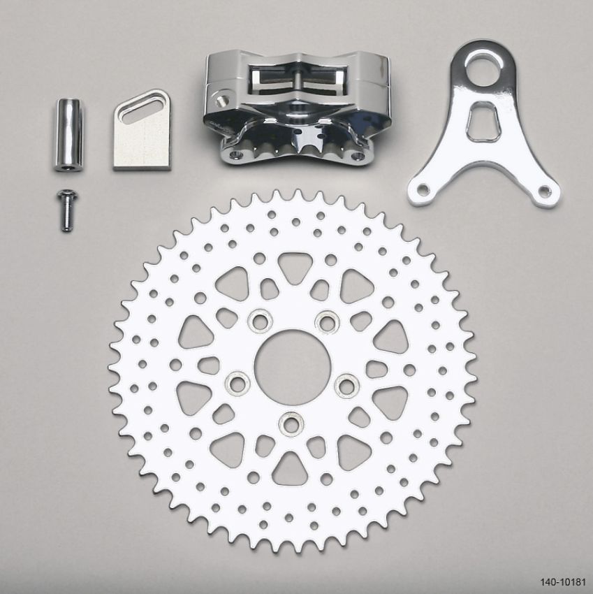 Wilwood 140-10181 Brake Kit GP310 R/H Sprocket Rear Chrome 51 Tooth