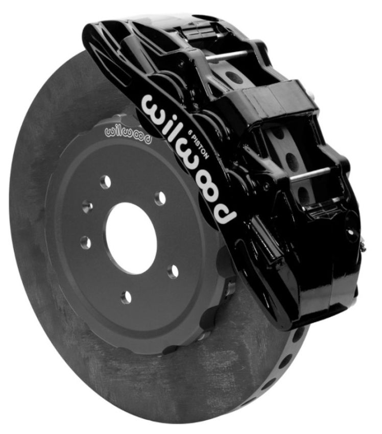 Wilwood 140-15746-CSIC Sx6R WCCB Carbon-Ceramic 2014-2019 C7 Corvette All Front Big Brake Kit - Black