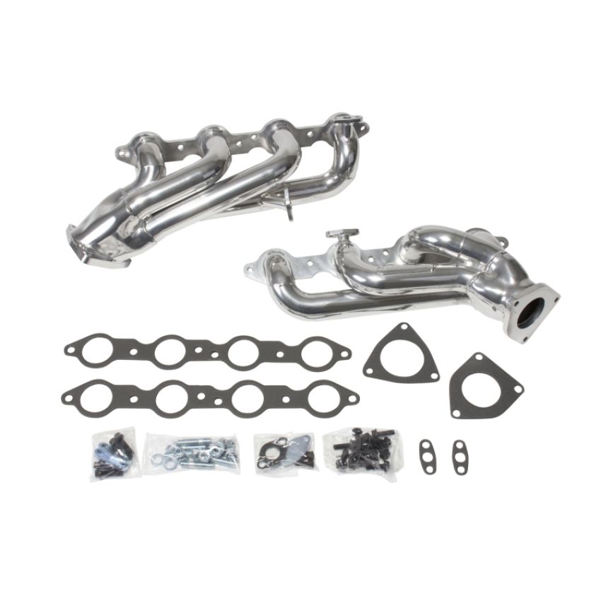 BBK Performance Parts 40050 1999-2013 GM TRUCK/SUV 4.8L/5.3L 1-3/4 SHORTY HEADERS (POLISHED SILVER CERAMIC)