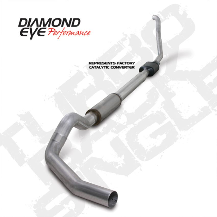 Diamond Eye Performance K5314A Diamond Eye KIT 5in TB SGL AL: 94-97 FORD 7.3L F250/F350 PWRSTROKE NFS W/ CARB EQUIV STDS