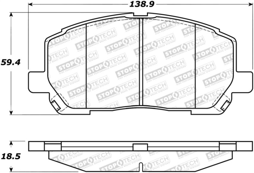 Stoptech 308.08840 Street Brake Pads