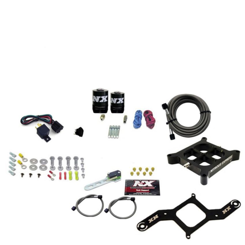 Nitrous Express 63840-00 4150 SINGLE ENTRY CROSSBAR PLATE SYSTEM, RNC (250-750HP) W/O BOTTLE