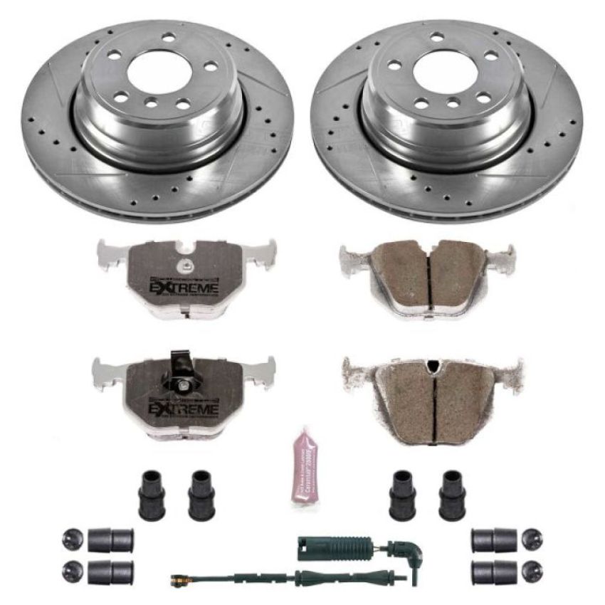PowerStop K5734-26 Z26 Street Performance Ceramic Brake Pad and Drilled & Slotted Rotor Kit