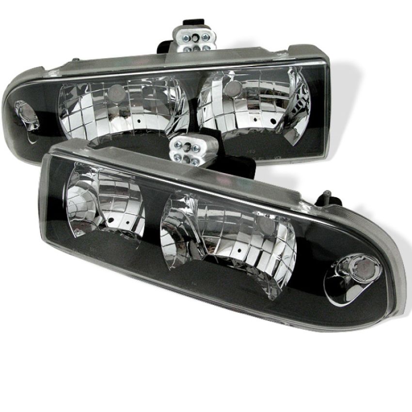 SPYDER 5012425 Crystal Headlights - Black